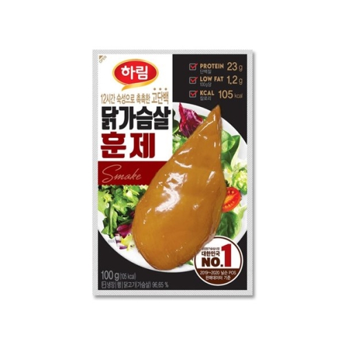 하림 닭가슴살 훈제 100g_이미지