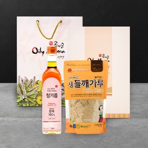 국내산 참기름 250 혼합 선물세트 2호 참기름 들깨가루