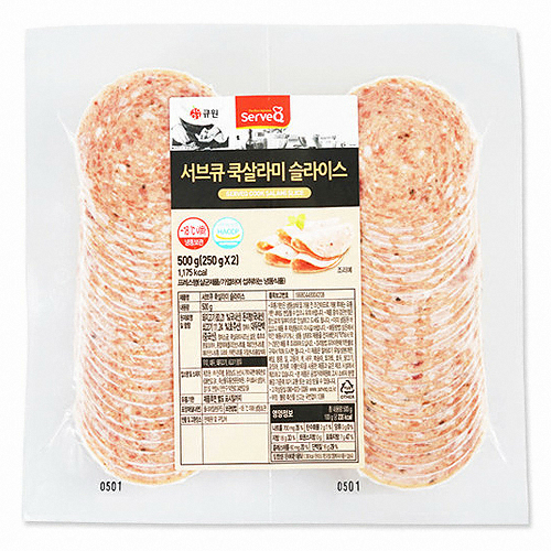삼양사 큐원 서브큐 쿡살라미 슬라이스 500g (1개)