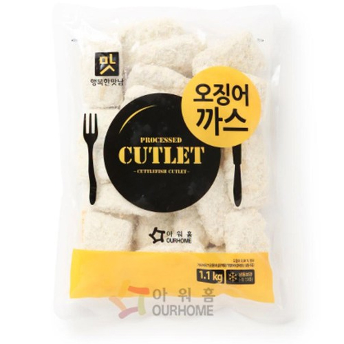 아워홈 행복한맛남 오징어까스 1.1kg (1개)_이미지