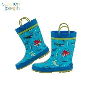 프린티드 레인부츠 상어