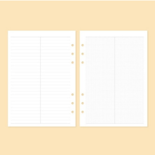 워너디스 A5 6공 기본 리필 속지 (2분할 노트)_이미지