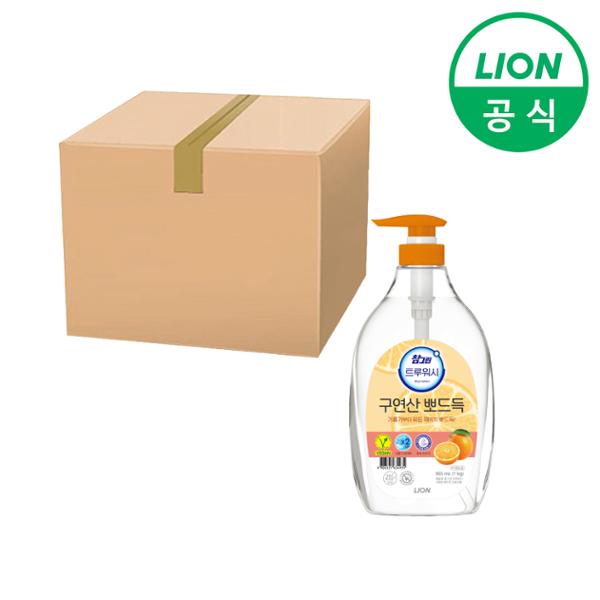 라이온코리아 참그린 트루워시 구연산 뽀드득 오렌지향 1kg (965ml) (12개)