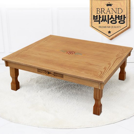 박씨상방 내추럴상감 꽃당초 럭셔리 교자상 (90x75cm)_이미지