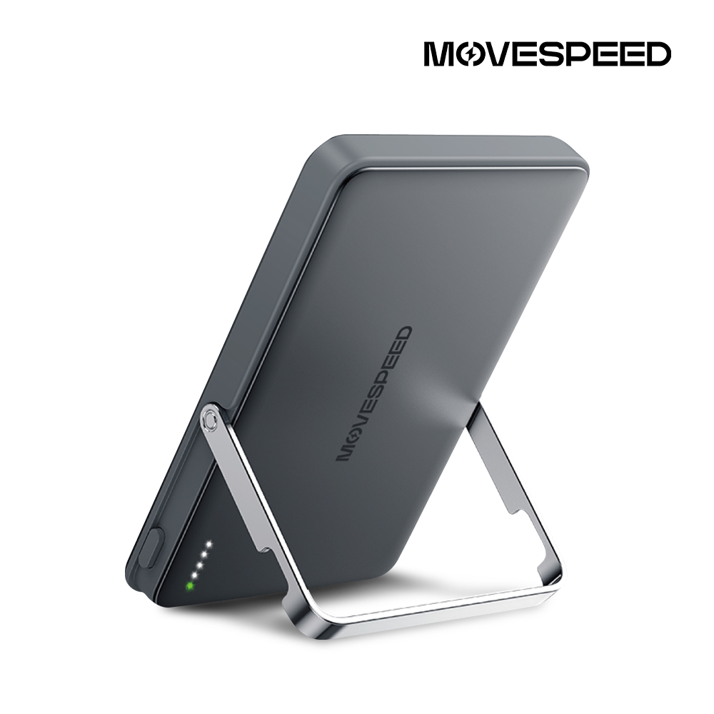 MOVESPEED 18W 맥세이프 <b>무선</b> 스탠드형 <b>보조</b><b>배터리</b> S05 Pro 5000mAh