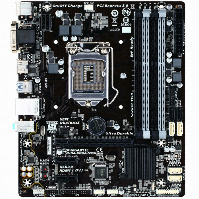 GIGABYTE GA-B85M-DS3H (중고)