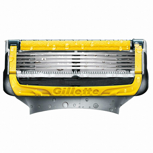 질레트 퓨전 프로쉴드 옐로우 면도날 (8개)_이미지