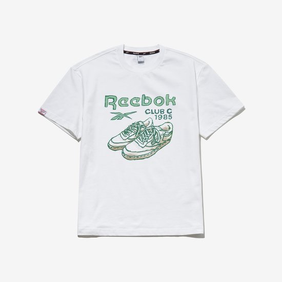 리복 클럽C 40주년 티셔츠 RETS5ER69WT_이미지