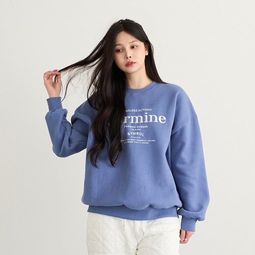 피핀 양기모 카민 라운드 맨투맨 111909