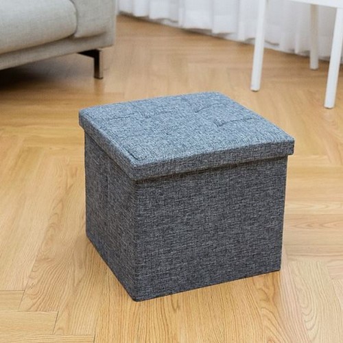 레토 패브릭 스툴 수납 화장대 의자 중형