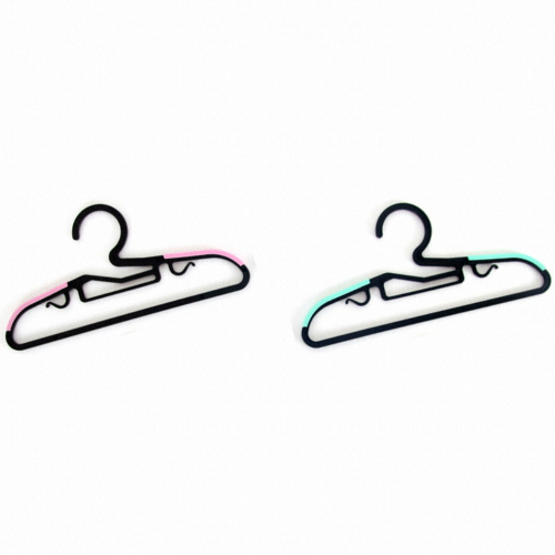 해피홈 리빙해피 ㅤ유아 논슬립 블랙 옷걸이 (70개)_이미지