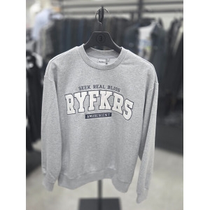 써드케이 아플리케 맨투맨 mq6tu137 076 블랙 DG_이미지