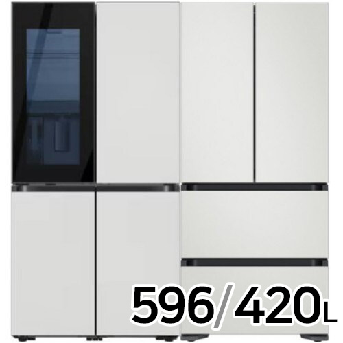 삼성전자 비스포크 키친핏 코타 RF60DB9342AP + RQ42C94R2AP (화이트)_이미지
