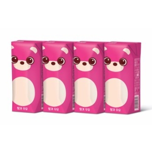 파스퇴르 꼬미루미 딸기 우유 125ml (4개)_이미지