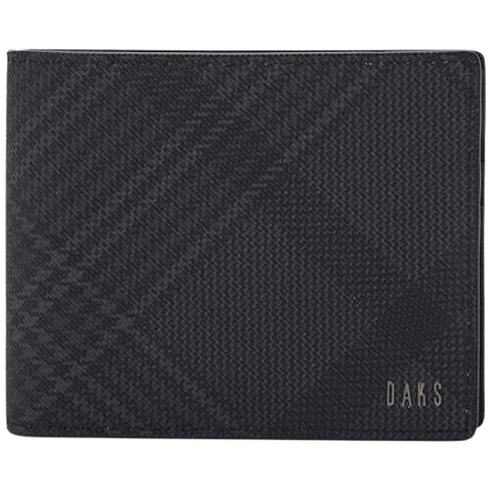 닥스 악세서리 남성 EDINBURGH PVC블랙 체크 가죽 반지갑 DBWA1F093BK