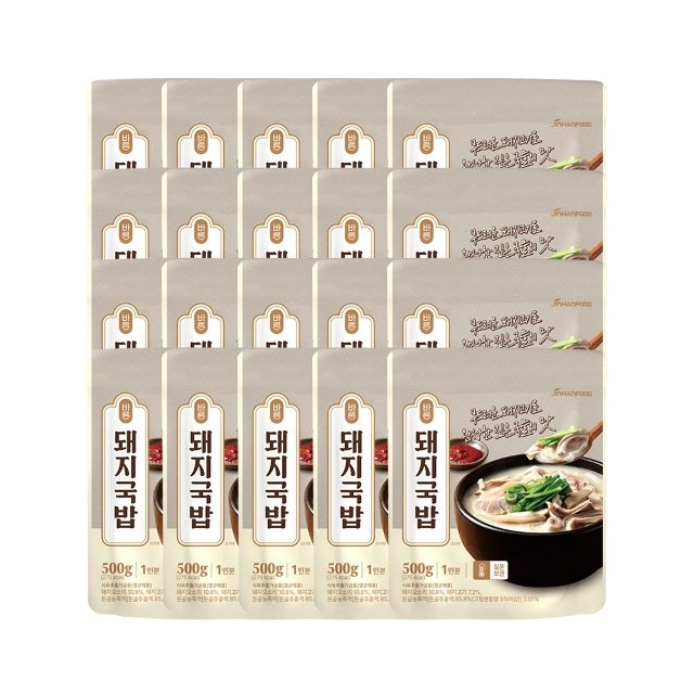 진한식품 바른 돼지국밥 500g (20개)_이미지