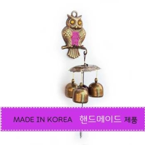 국산 이앤핸드메이드 풍경종 부엉이3종 현관 대문종_이미지