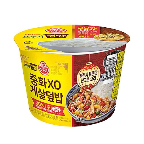 오뚜기 맛있는 오뚜기 컵밥 중화 XO 게살덮밥 287g (12개)_이미지