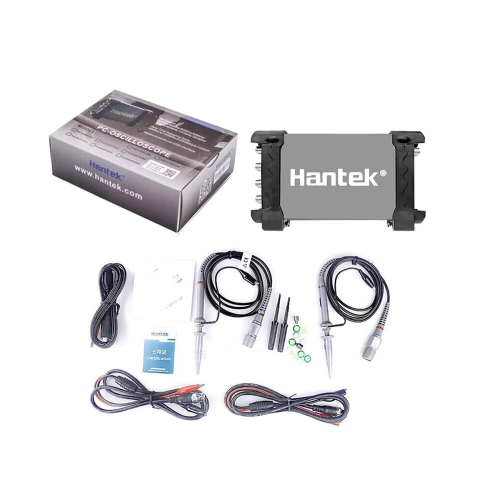 Hantek 듀얼 채널 디지털 오실 프 7TFT 8M 메모리 깊이 아날로그 대역폭 100MHZ 1GSas 파형 발생기
