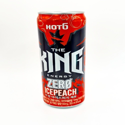 롯데칠성음료 핫식스 더킹 아이스피치 제로 355ml (24개)