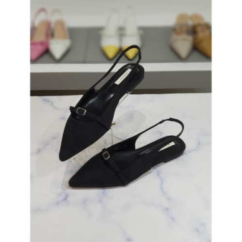 한슈 세이브존03 코젤 스웨이드 슬림코 슬링백 플랫 1.5cm AGHS775472krA_이미지