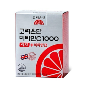 고려은단 비타민C1000 이지 + 비타민D 60정 (2개)