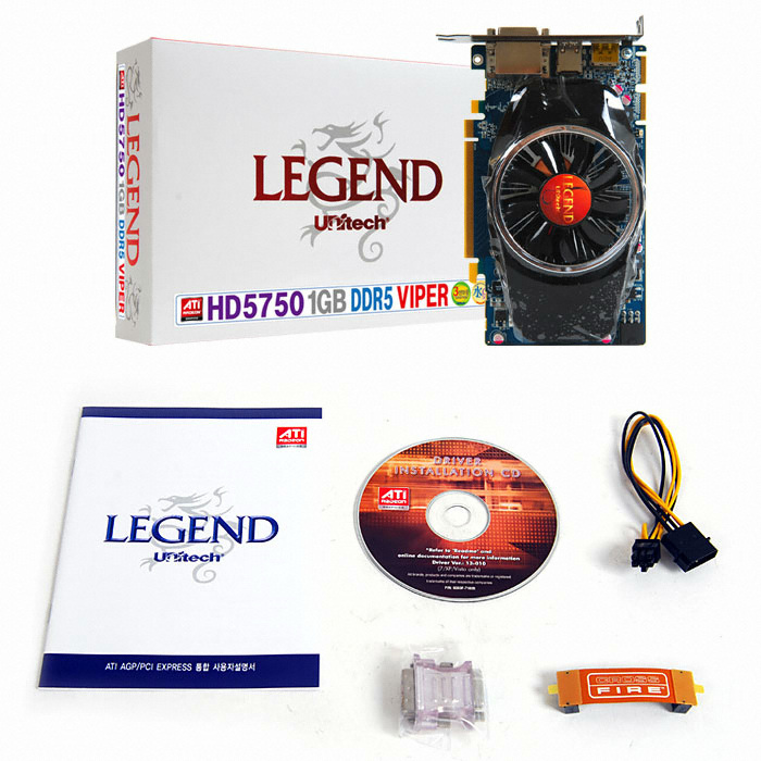 유니텍전자 LEGEND 라데온 HD 5750 VIPER D5 1GB_이미지