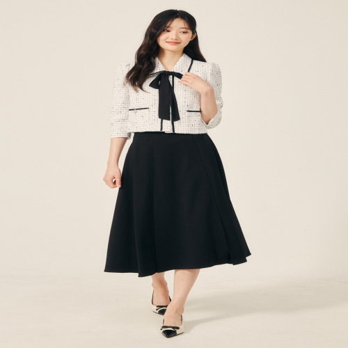 JJ지고트 여성 슬릿 디테일 스커트 GP4M0SK901_이미지