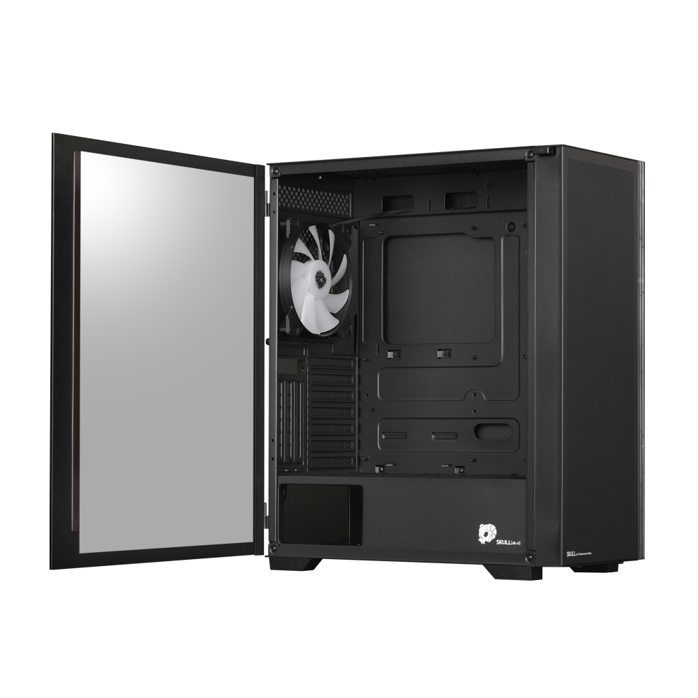 NEWZEN SKULL X50 RGB 4FAN 강화유리 (블랙)_이미지