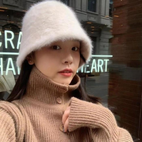 Rly 여성 겨울 몽실 앙고라 버킷햇 방한버킷햇 털 벙거지 11317355
