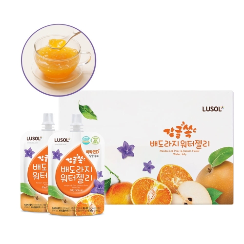 루솔 감귤 쏙 배도라지 워터젤리 80g (10개)