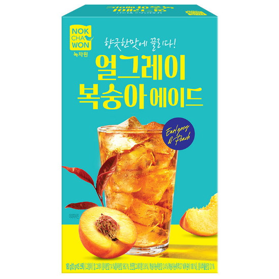 녹차원 얼그레이 복숭아에이드 15T (12개)
