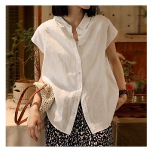 예쎄 린넨터치 2WAY연출 썸머 블라우스 S5MBL124A