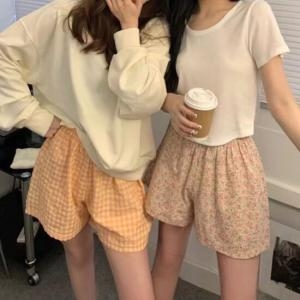어나더뷰 시원한 요루 면 러블리 반바지 3부 여름 잠옷 1234_이미지