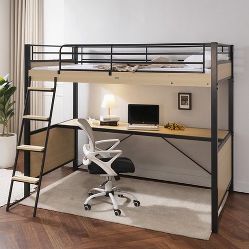 제니퍼 책상형 철제 벙커침대 SS