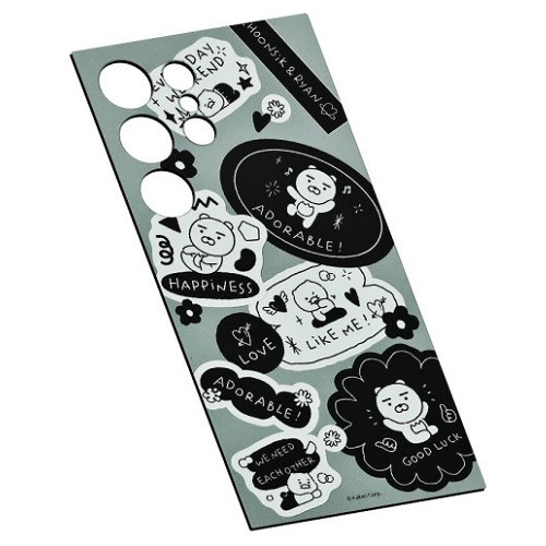 갤럭시S24 울트라 카카오프렌즈 플립수트 카드