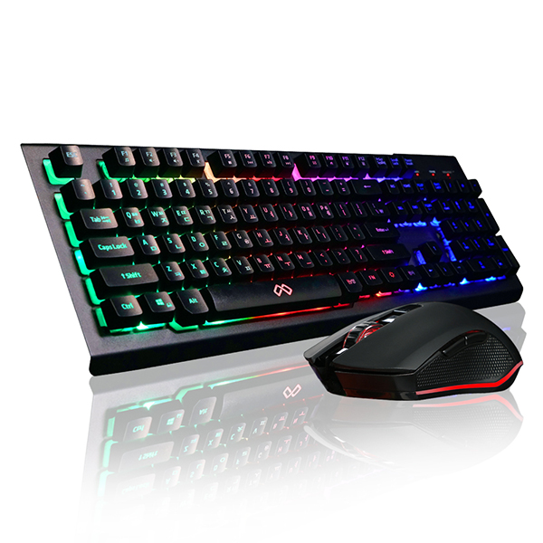 MAXTILL GMK310 레인보우 LED 키보드 마우스 세트_이미지