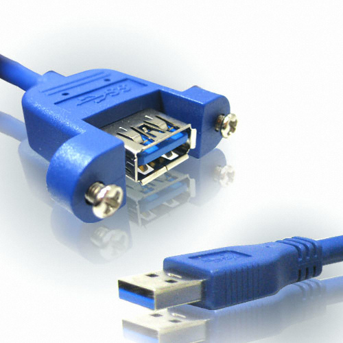라인업시스템 LANSTAR USB 3.0 연장 판넬형 케이블 (LS-USB30-S1M, 1m)_이미지