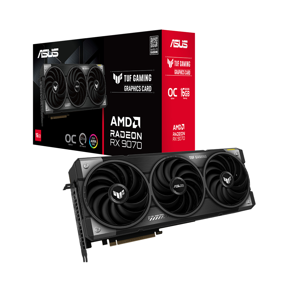 ASUS TUF Gaming 라데온 RX 9070 OC D6 16GB 대원씨티에스