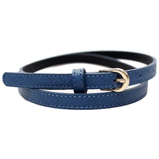 Sowine 루돌리 컬러풀 슬림 벨트 (네이비)