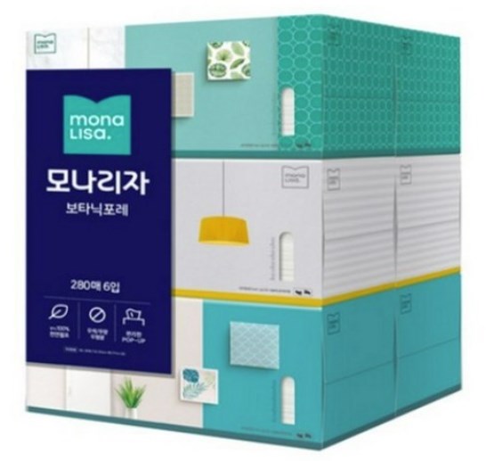 보타닉포레 미용티슈 280매 (6입)