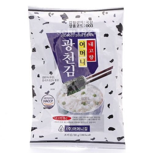 광천김 광천어머니김 전장김 1box 식탁김 도식락김 돌자반 김밥김 김자반 30g (20봉)_이미지