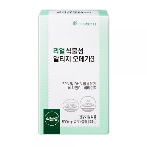 닥터루템 리얼 식물성 알티지 오메가3 60캡슐 (1개)