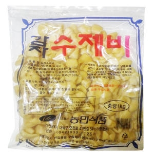 농민식품 감자수제비 1kg/쫄깃하고 부드러운맛