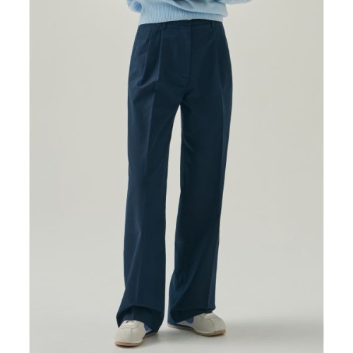 드로우핏 DRAW FIT 우먼 DRAWFIT WOMEN 투 턱 와이드 치노 팬츠 NAVY DFWMPT5310NV 169558_이미지