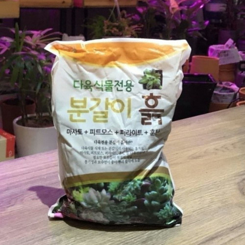 다육식물 전용 분갈이흙 1.5kg 흙 배양토 퇴비 거름