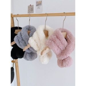 리블리크 쁘띠 인조 퍼 머플러_RE4AC002_이미지