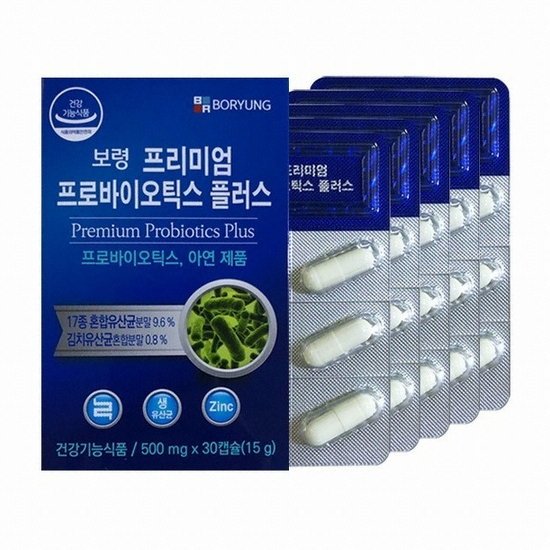 보령컨슈머헬스케어 보령 프리미엄 프로바이오틱스 플러스 30캡슐 (4개)