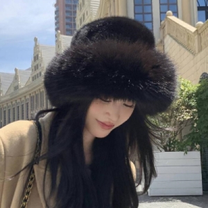 Rly G126418_ 골프모자 페이크퍼 송치 모피모자