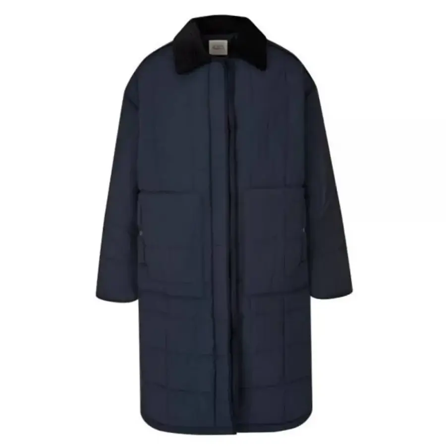 신세계인터내셔날 스튜디오톰보이 출고 여성 퀼팅 롱 코트 자켓 코듀로이 카라1123018_이미지